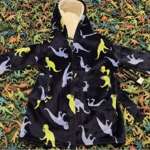 KIDTOPIA SLEEPWARE DINOSAUR 3T ROBE. FUN & COLORFUL. NEW WITH TAGS